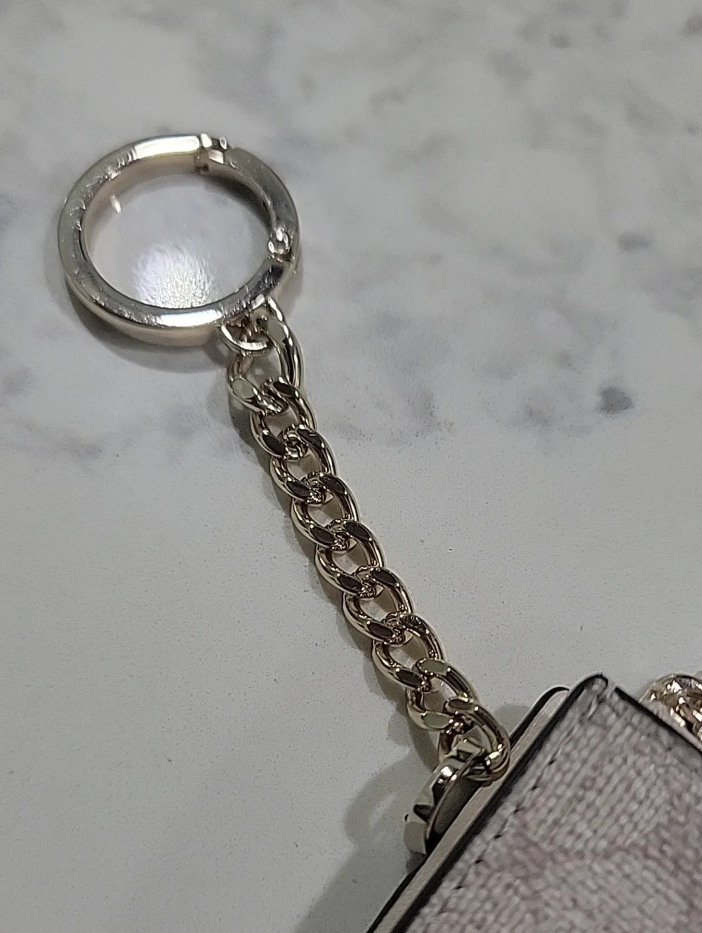 kate spade Neutral Floral Zip Keyring Card Holder